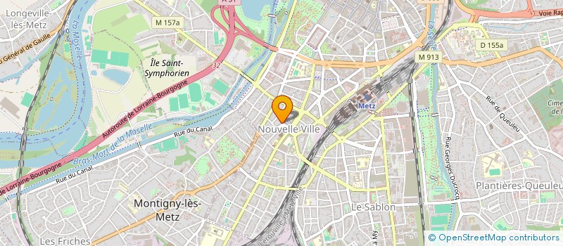 localisation de l'entreprise ASS  EGLISE EVANGELIQUE METHODISTE  METZ