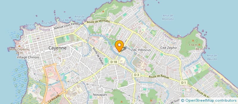 localisation de l'entreprise ASS EGLISE JESUS CHRIST ST DERNIERS JRS  CAYENNE