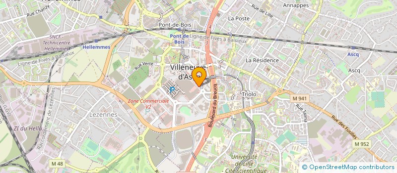 localisation de l'entreprise ASS EGLISE PROTESTANTE DE V ASCQ CENTRE à VILLENEUVE-D'ASCQ