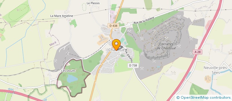 localisation de l'entreprise ASS EGLISE SAINT PATERNE DE MONTROND à CHAILLOUE