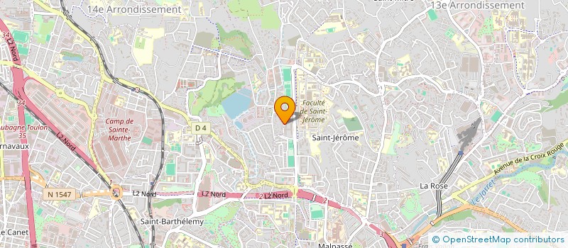 localisation de l'entreprise ASS ELEVE ECOLE SUPER CHIMIE MARSEILLE à MARSEILLE