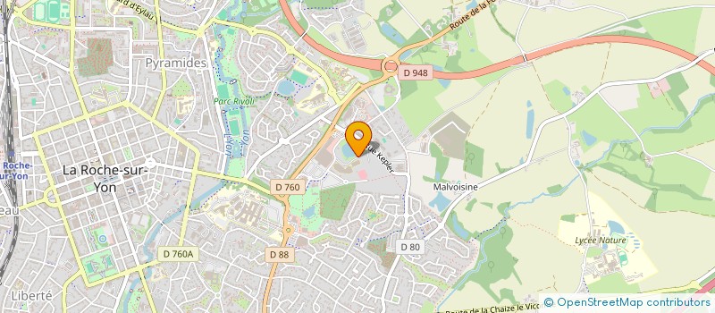 localisation de l'entreprise ASS ELEVES DE L ECOLE D INFIRM  ROCHE SUR YON (LA)
