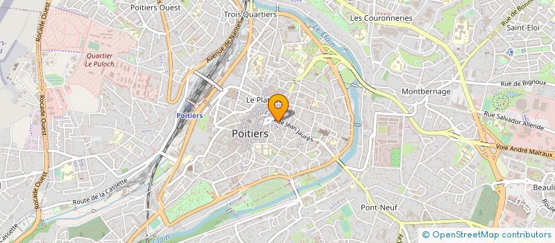localisation de l'entreprise ASS ELEVES ECOLE SUPERIEURE COMMERCE à POITIERS