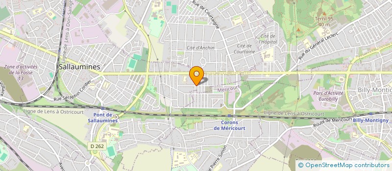 localisation de l'entreprise ASS  EMERGENCE PROJET DEV ECONOMIQUE  SALLAUMINES