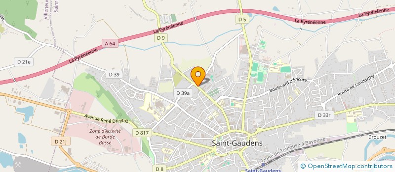 localisation de l'entreprise ASS EMMAUS ST GAUDENS FONDR ABBE PIERRE  SAINT-GAUDENS