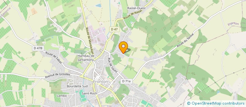 localisation de l'entreprise ASS EN ATTENDANT  FRONTON