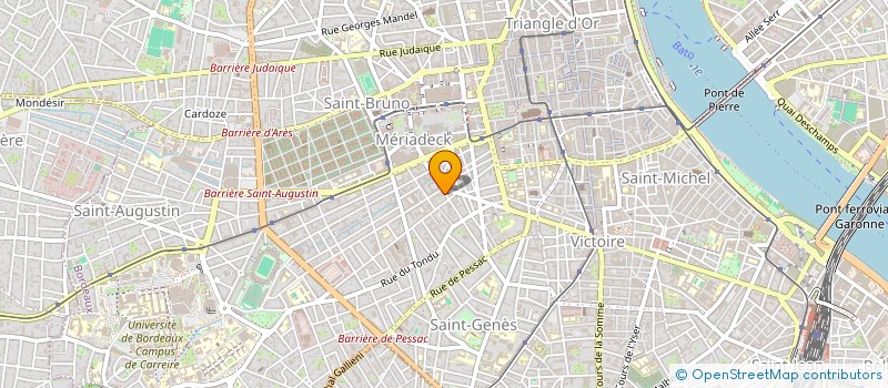 localisation de l'entreprise ASS ENCHANTIER THEATRE  BORDEAUX