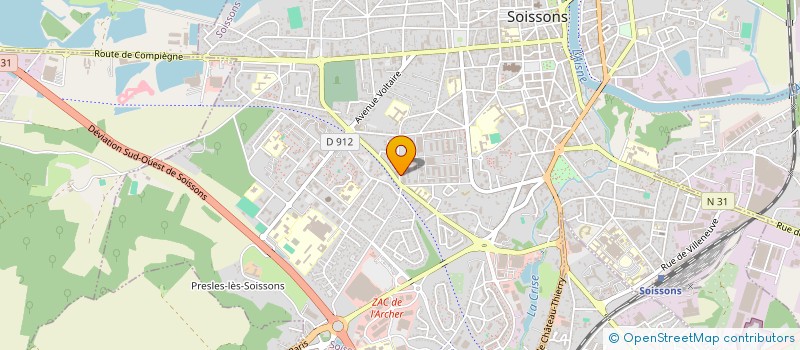 localisation de l'entreprise ASS ENERJOB à SOISSONS