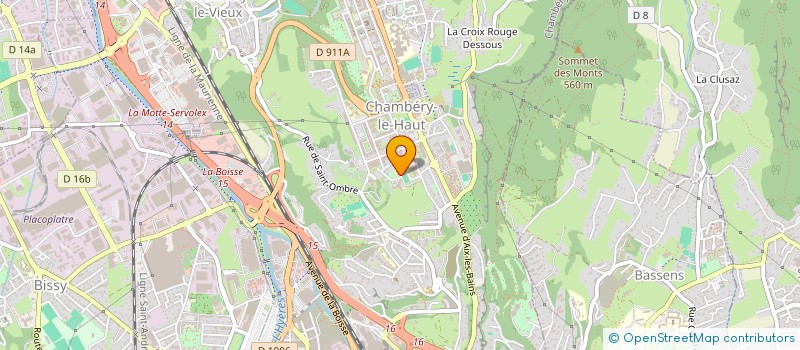 localisation de l'entreprise ASS ENFANCE DU NIVOLET  CHAMBERY