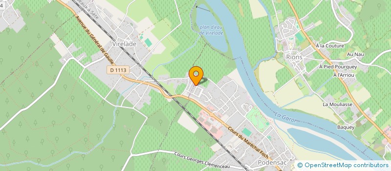 localisation de l'entreprise ASS ENFANTS MUSIQUE SPECTACLE  PODENSAC