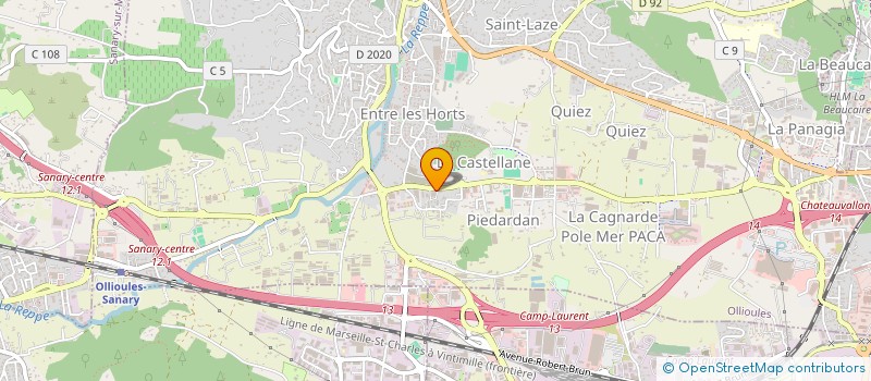 localisation de l'entreprise ASS ENFANTS PROBLEMES PARENTS EN DIFFICU  OLLIOULES