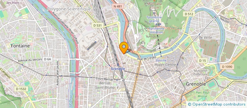 localisation de l'entreprise ASS  ENFET ANIM  GRENOBLE