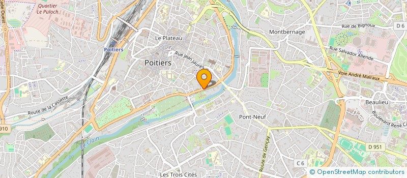localisation de l'entreprise ASS ENS CATHOLIQUE DE POITOU-CHARENTES à POITIERS
