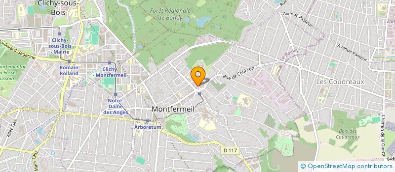 localisation de l'entreprise ASS ENS POST UNIVERSITAIRE JEAN MERMOZ  MONTFERMEIL