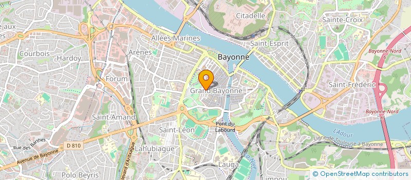 localisation de l'entreprise ASS ENSEIG.EDUCATION POPULAIRE à BAYONNE