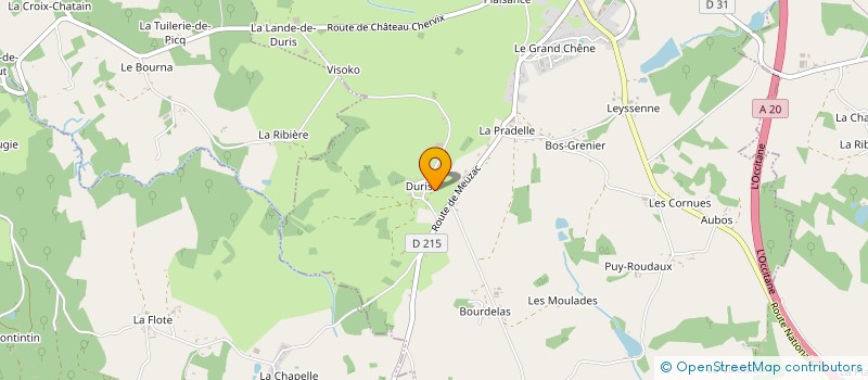 localisation de l'entreprise ASS ENSEIGN MUSIQUE DANSE TRADIT à CHATEAU-CHERVIX