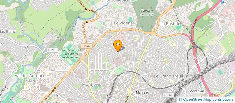localisation de l'entreprise ASS ENSEIGNANTS EPS à LIMOGES