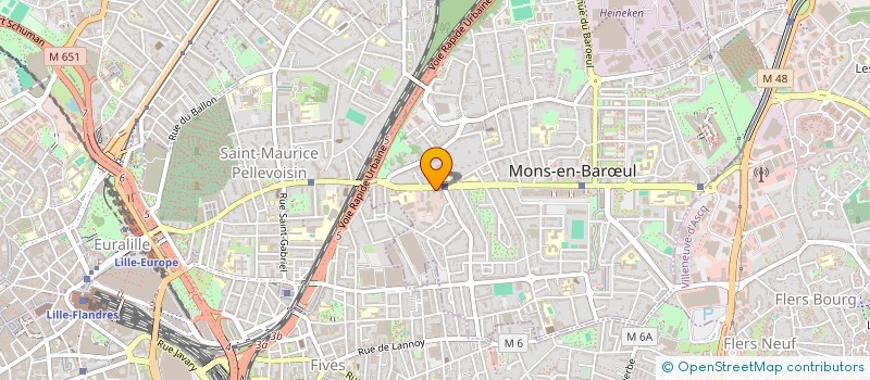 localisation de l'entreprise ASS ENSEIGNEMENT ASSURANCE REG NORD PDC à MONS-EN-BARŒUL