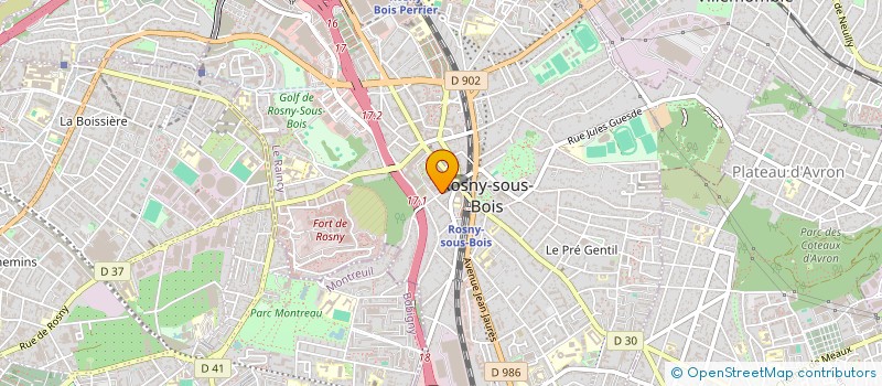 localisation de l'entreprise ASS ENSEIGNT POST UNIVERSIT ROSNEENNE à ROSNY-SOUS-BOIS