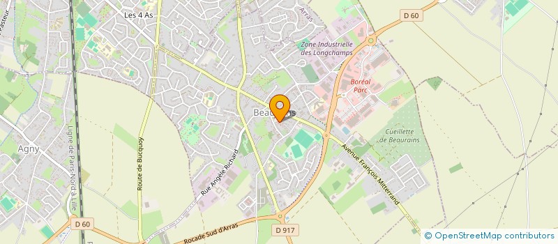 localisation de l'entreprise ASS  ENSEMBLE BEAURAINS SPORT JEUNESSE  BEAURAINS