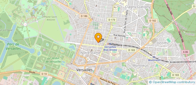 localisation de l'entreprise ASS ENSEMBLE CLAUDE VIERNE à VERSAILLES