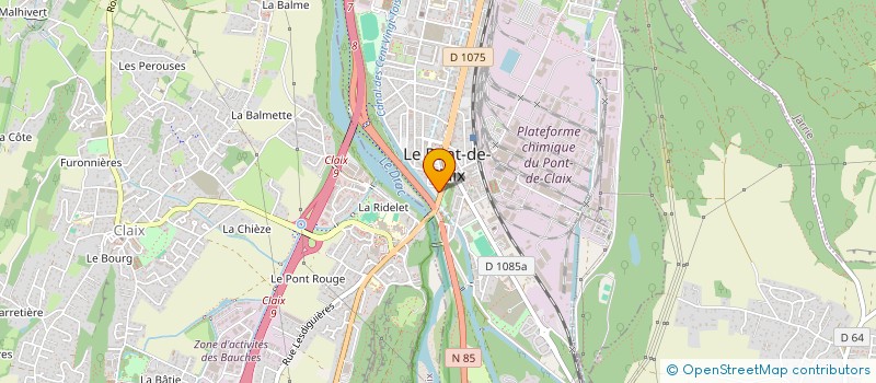 localisation de l'entreprise ASS  ENSEMBLE CONTINUONS P PONT DE CLAIX  LE PONT-DE-CLAIX