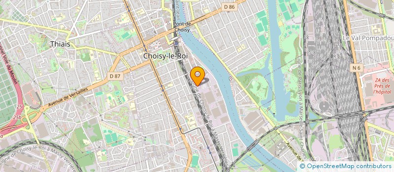 localisation de l'entreprise ASS  ENSEMBLE POLYPHONIQUE DE CHOISY  CHOISY-LE-ROI