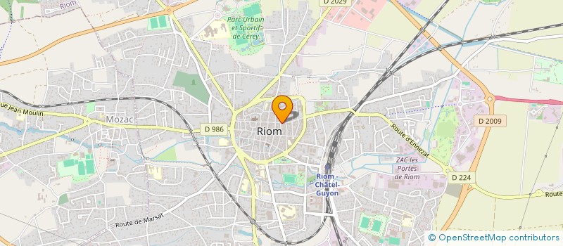 localisation de l'entreprise ASS ENSEMBLE POLYPHONIQUE DE RIOM à RIOM