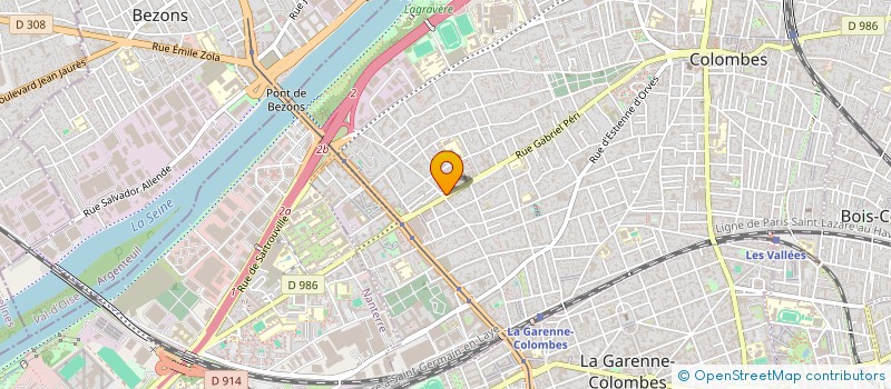 localisation de l'entreprise ASS ENTENTE BOULISTE à COLOMBES
