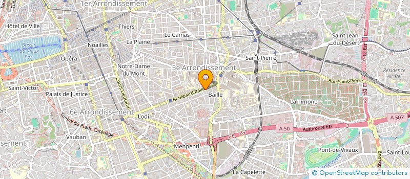 localisation de l'entreprise ASS ENTENTE CULTURELLE DES CORSES DU 5EME à MARSEILLE