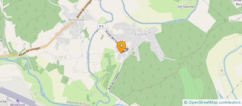 localisation de l'entreprise ASS ENTENTE JEUNESSE DU CANTON DE SAVIGNAC LES EGLISES  ESCOIRE