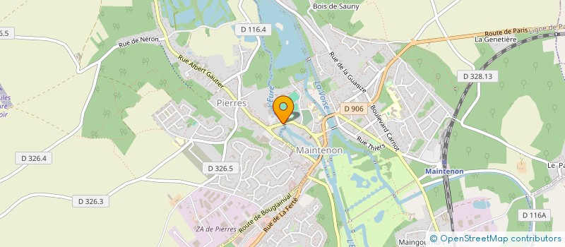 localisation de l'entreprise ASS ENTENTE SPORTIVE MAINTENON PIERRES CADENCE STARS à PIERRES