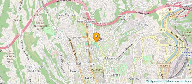localisation de l'entreprise ASS ENTENTE ST SYLVESTRE NICE NORD  NICE