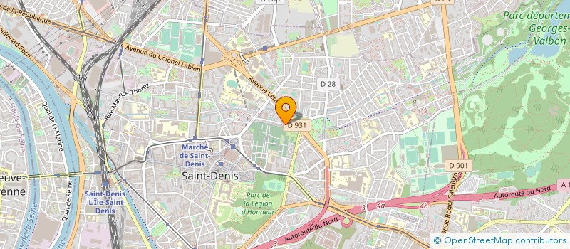 localisation de l'entreprise ASS ENTR'AIDE CHARLES DE FOUCAULD à SAINT-DENIS