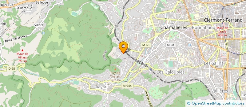 localisation de l'entreprise ASS ENTR CHARITAB FONTCOUVERTE  CHAMALIERES