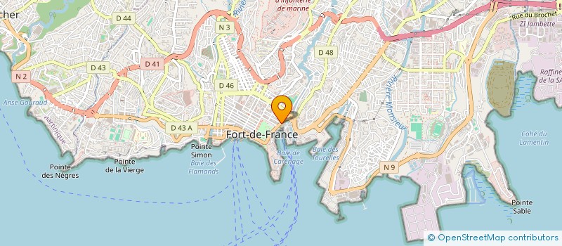 localisation de l'entreprise ASS ENTR'IN CARAIBE à FORT DE FRANCE