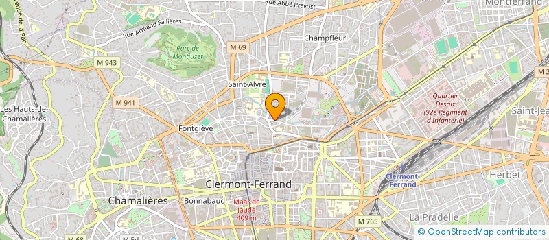 localisation de l'entreprise ASS ENTRAIDE 63  CLERMONT-FERRAND