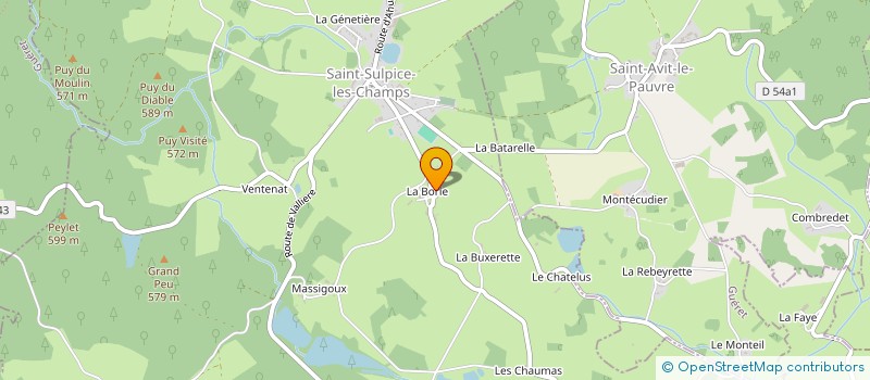 localisation de l'entreprise ASS ENTRAIDE AGRICOLE à SAINT-MICHEL-DE-VEISSE