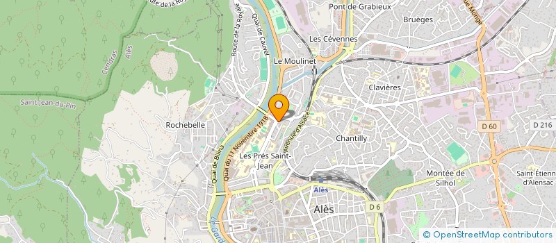 localisation de l'entreprise ASS ENTRAIDE ALESIENNE à ALES