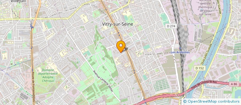 localisation de l'entreprise ASS ENTRAIDE CONSTRUCTION DEVELOPPEMENT à VITRY-SUR-SEINE
