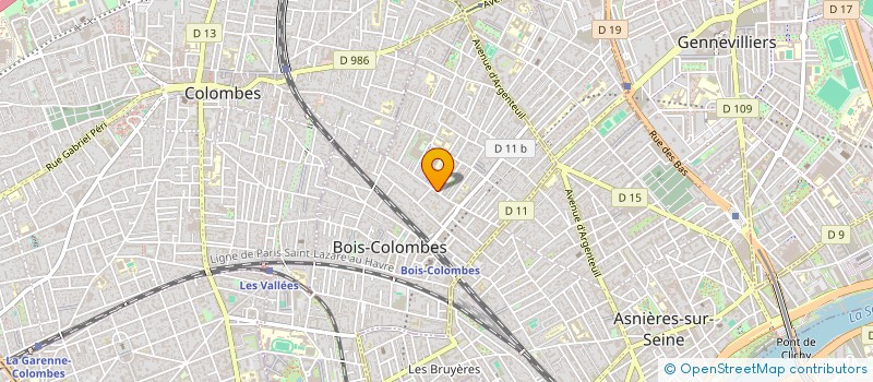 localisation de l'entreprise ASS  ENTRAIDE EGLISE REFORMEE ASNI.B.COL à BOIS-COLOMBES