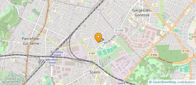 localisation de l'entreprise ASS ENTRAIDE EN GESTION ET INFORMATIQUE à STAINS