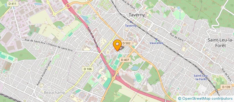 localisation de l'entreprise ASS  ENTRAIDE ET ACTION  TAVERNY