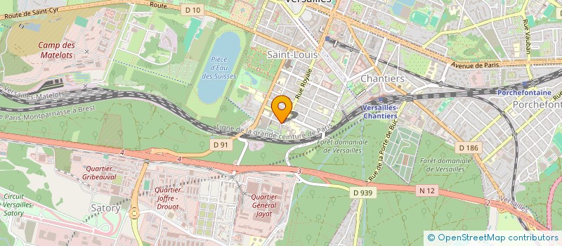 localisation de l'entreprise ASS ENTRAIDE NORD AFRICAINS à VERSAILLES