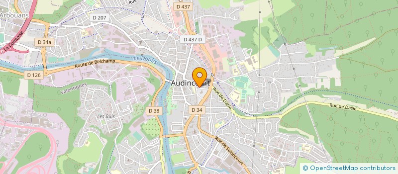 localisation de l'entreprise ASS ENTRAIDE PERSONNEL MUNICIPAL à AUDINCOURT