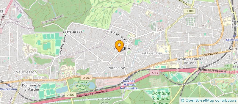 localisation de l'entreprise ASS ENTRAIDE SPORTIVE XAVIER POMPIDOU à GARCHES