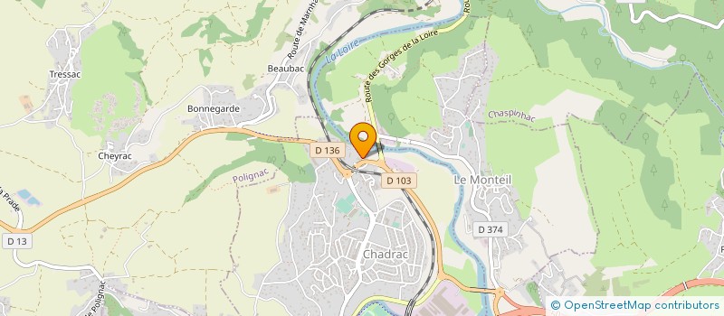 localisation de l'entreprise ASS ENTRAIDE VALORISATION ARTISANAT ART  CHADRAC