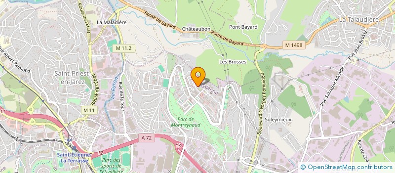 localisation de l'entreprise ASS ENTREPRENDRE A MONTREYNAUD  SAINT-ETIENNE