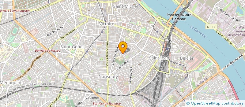 localisation de l'entreprise ASS ENVIRON INSERT ECONOMIE PROCESS 33 à BORDEAUX