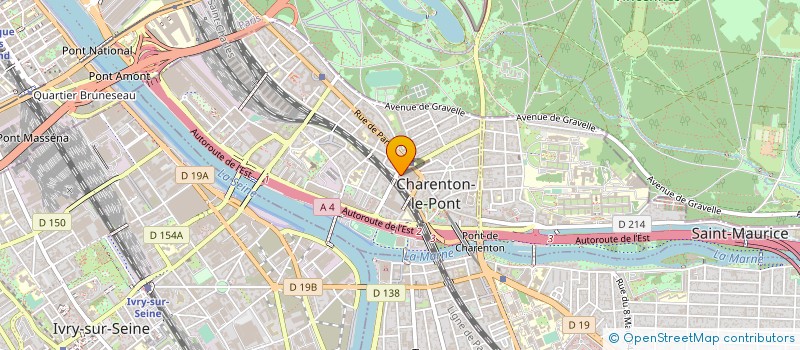 localisation de l'entreprise ASS  ENVIROVAL  CHARENTON-LE-PONT